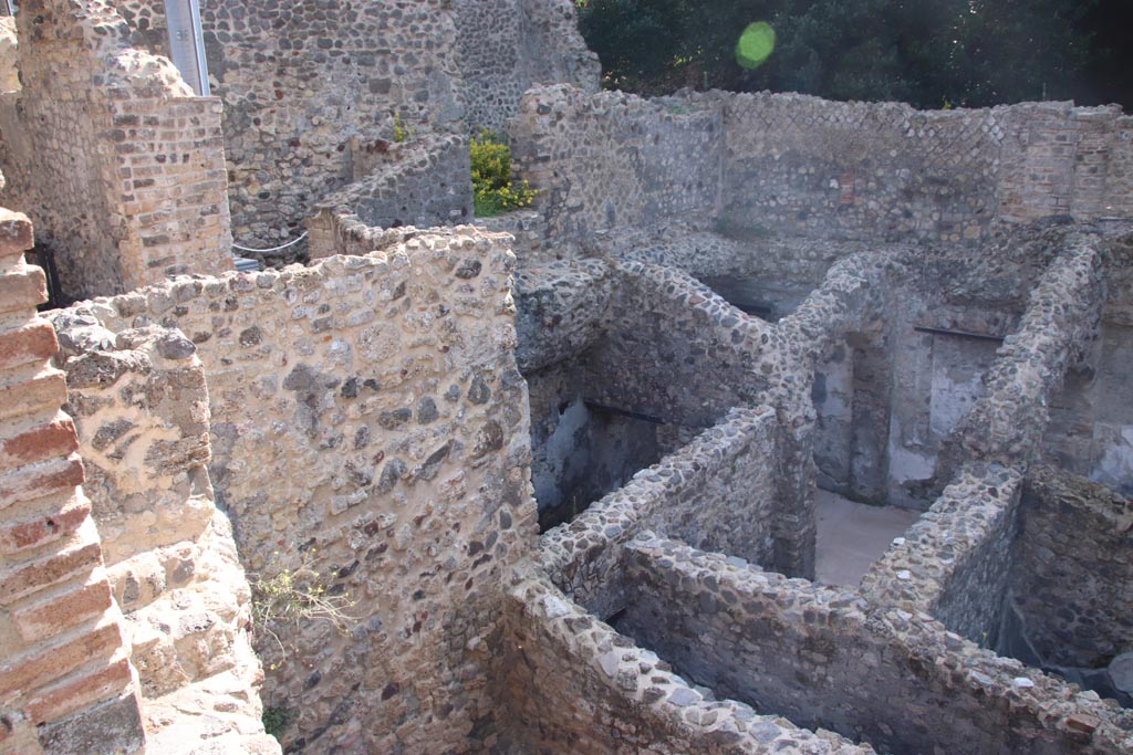 HGW24 Pompeii. Villa of Diomedes. October 2023.
Looking towards east end of lower area to south of terrace. Photo courtesy of Klaus Heese.