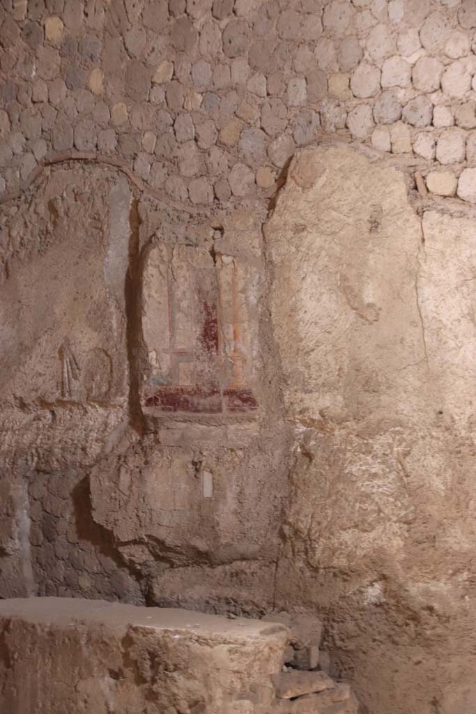 Villa San Marco, Stabiae, September 2021.
Room 29, detail from left end of north side. Photo courtesy of Klaus Heese.