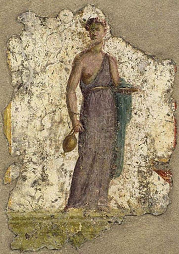 Villa San Marco, Stabiae. Room 29, painting of an offering bearer.
Stabia Antiquarium. Inventory number 62520.