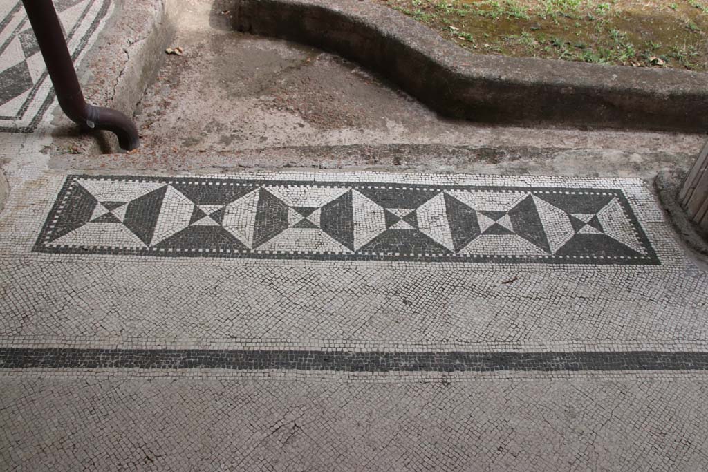 Villa San Marco, Stabiae, September 2021.
Portico 5, peristyle threshold between columns in north-east corner, first of three. Photo courtesy of Klaus Heese.