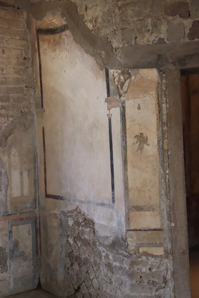 Villa San Marco, Stabiae, October 2022.
Room 12, west wall near door to room 14. Photo courtesy of Klaus Heese.