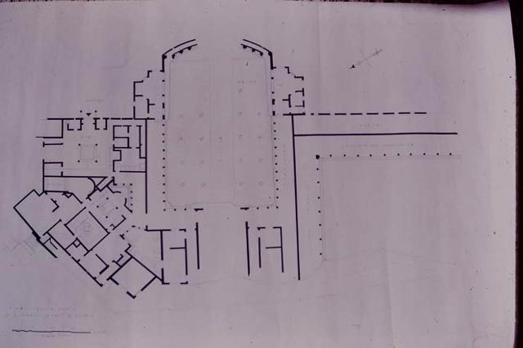 Villa San Marco, Stabiae. Earlier excavation plan. Photo by Stanley A. Jashemski.
Source: The Wilhelmina and Stanley A. Jashemski archive in the University of Maryland Library, Special Collections (See collection page) and made available under the Creative Commons Attribution-Non Commercial License v.4. See Licence and use details.
Jmit0131