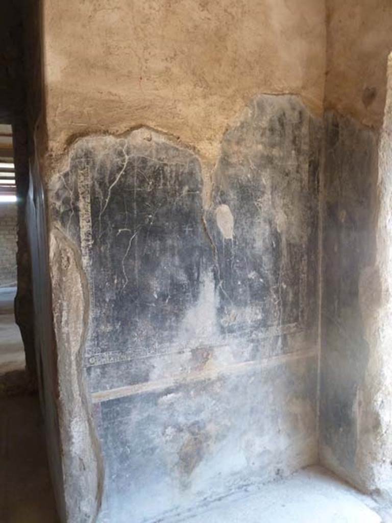 Villa San Marco, Stabiae, September 2015. Room 35, north wall in alcove.
