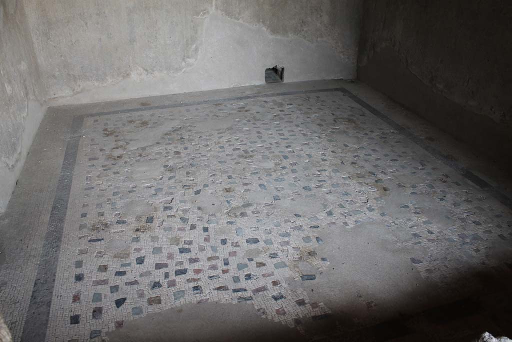 Villa of Mysteries, Pompeii. November 2017. Room 47, looking east through window across flooring.
Foto Annette Haug, ERC Grant 681269 DÉCOR.