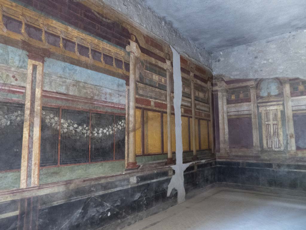 Villa of Mysteries, Pompeii. September 2017. Room 6, west wall.
Foto Annette Haug, ERC Grant 681269 DÉCOR.
