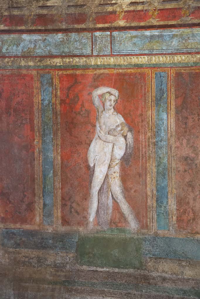 Villa of Mysteries, Pompeii. November 2017.
Room 4, wall paintings on east wall in north-east corner.
Foto Annette Haug, ERC Grant 681269 DÉCOR.
