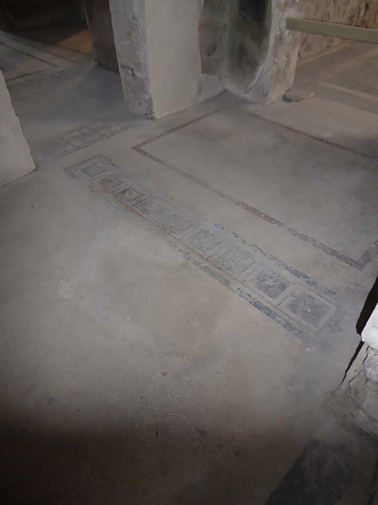 Villa of Mysteries, Pompeii. September 2017.
Room 3, looking north-west across flooring with doorway to room 4, on left, and to atrium 64, on right.
Foto Annette Haug, ERC Grant 681269 DÉCOR.