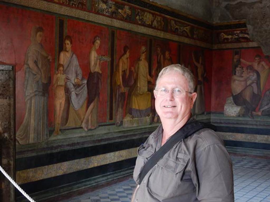 Villa of Mysteries, Pompeii. May 2015. Room 5, looking towards the north-east corner. Photo courtesy of Buzz Ferebee.