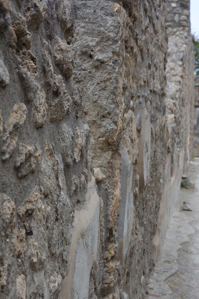 Unnamed vicolo between IX.5 and IX.6. May 2017.
Looking east along north side of roadway, from IX.5.16.
Foto Christian Beck, ERC Grant 681269 DÉCOR