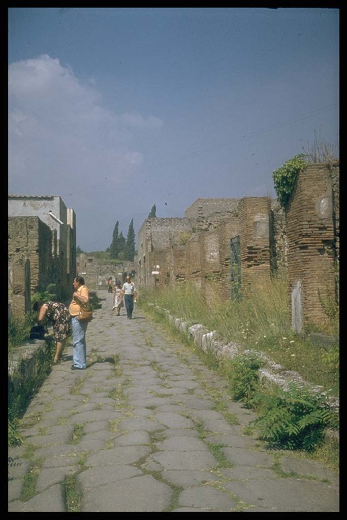 Via Consolare between VI.17 and VI.3. Looking north.
Photographed 1970-79 by Günther Einhorn, picture courtesy of his son Ralf Einhorn.