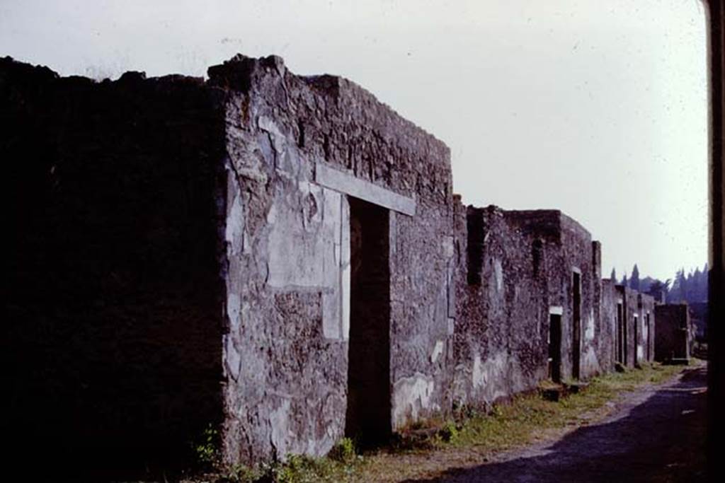 Via di Castricio, Pompeii. 1972. Looking west along I.15, towards I.16. Photo by Stanley A. Jashemski.
Source: The Wilhelmina and Stanley A. Jashemski archive in the University of Maryland Library, Special Collections (See collection page) and made available under the Creative Commons Attribution-Non Commercial License v.4. See Licence and use details. J72f0505