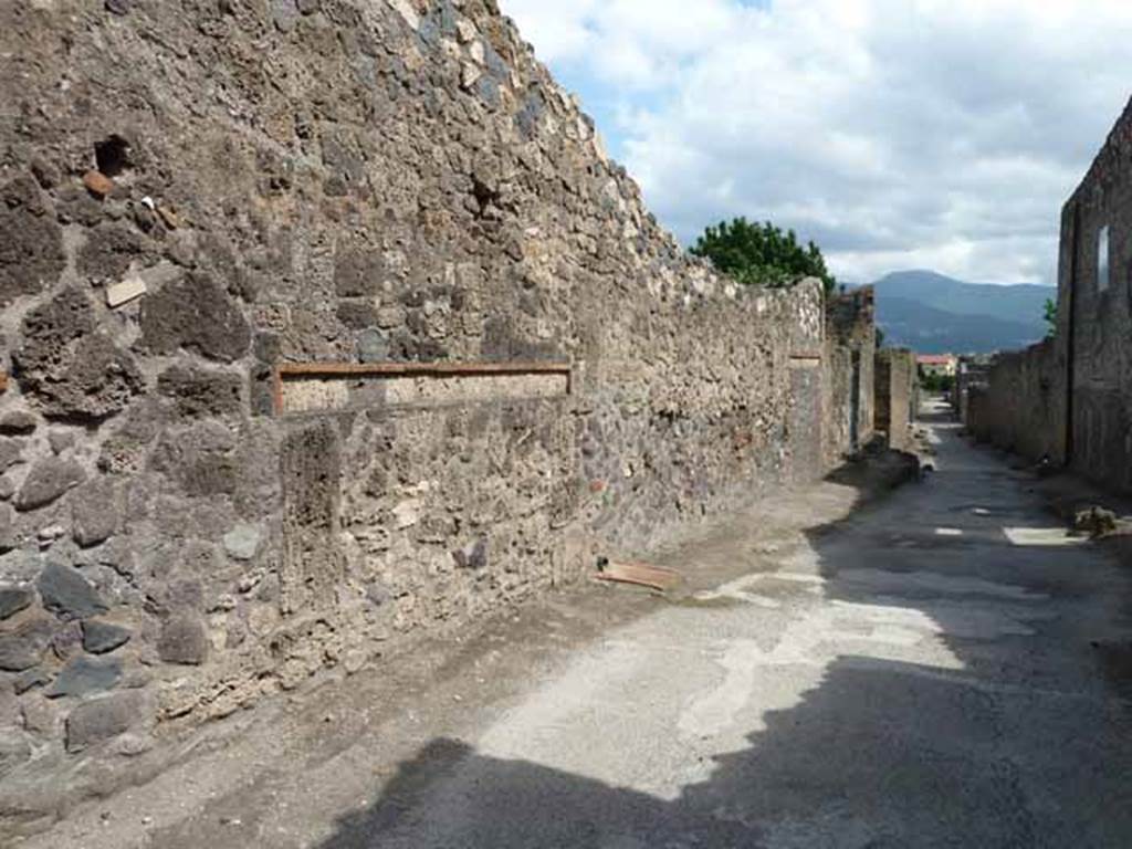 Vicolo della Nave Europa, east side, May 2010. Looking south from near 1.12.16.