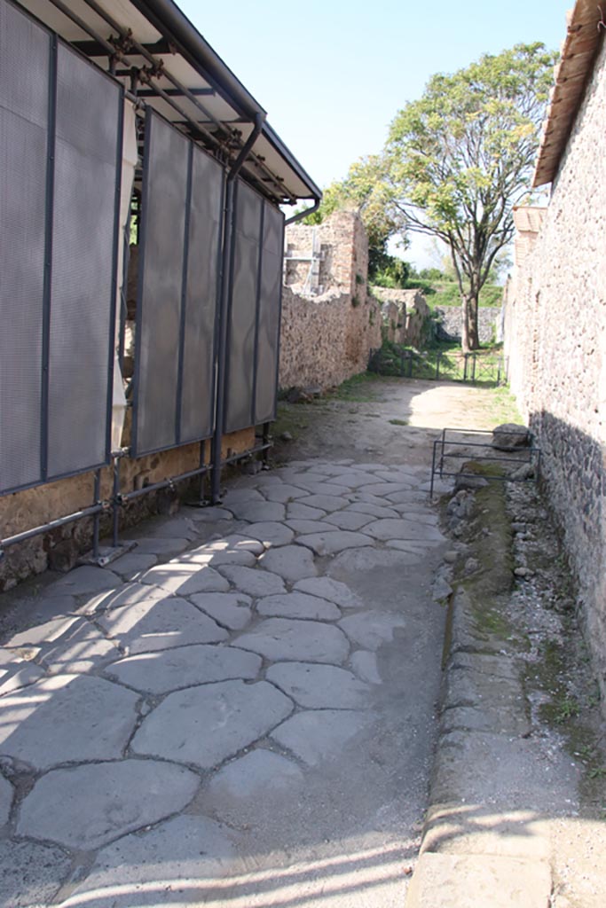 Vicolo di Ifigenia, Pompeii. October 2023. Looking north. Photo courtesy of Klaus Heese.