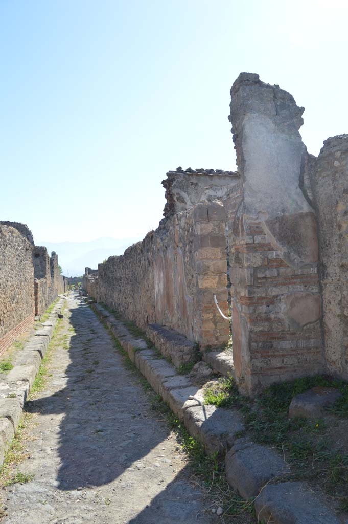 Vicolo di Modesto between VI.2 and VI.5, Pompeii October 2017. Looking south from VI.2.29.
Foto Taylor Lauritsen, ERC Grant 681269 DÉCOR.