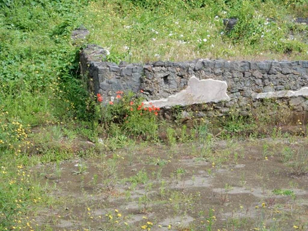 Santuario extraurbano del Fondo Iozzino. May 2018. Opus incertum inner wall south-west corner.
Photo courtesy of Buzz Ferebee.