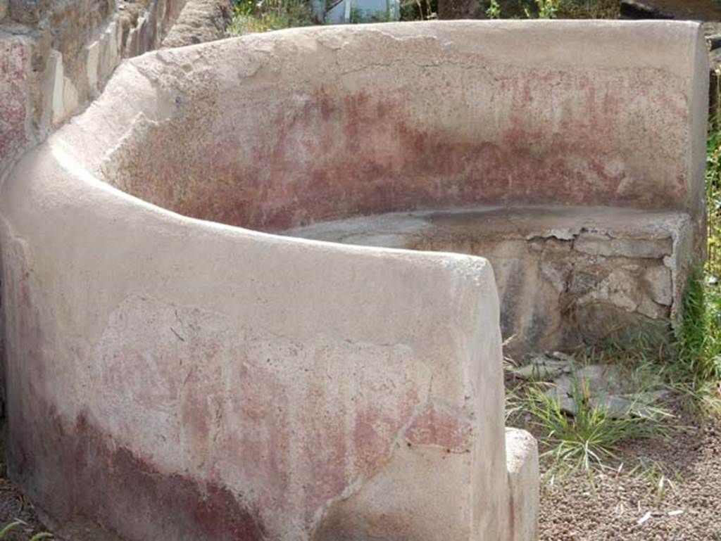 Tempio dionisiaco in località Sant’Abbondio di Pompei. May 2018. Bench D.
Photo courtesy of Buzz Ferebee.