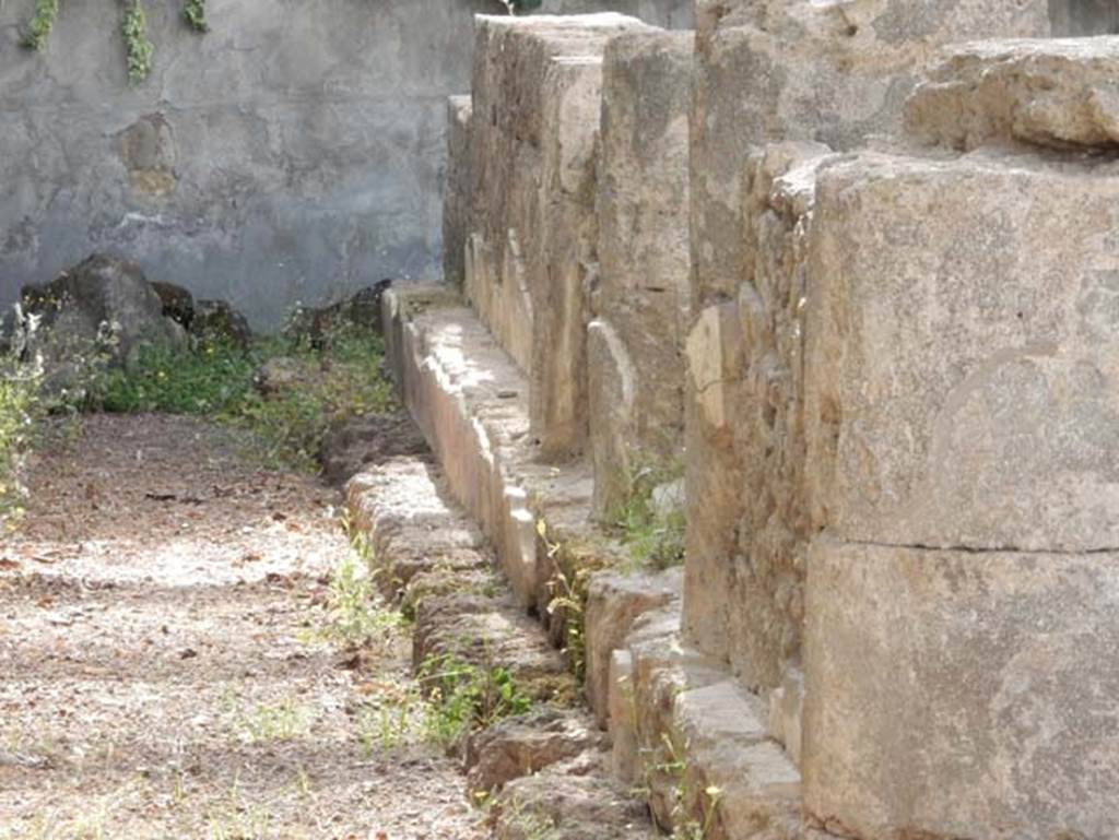 Tempio dionisiaco in località Sant’Abbondio di Pompei. May 2018. North wall.
Photo courtesy of Buzz Ferebee.