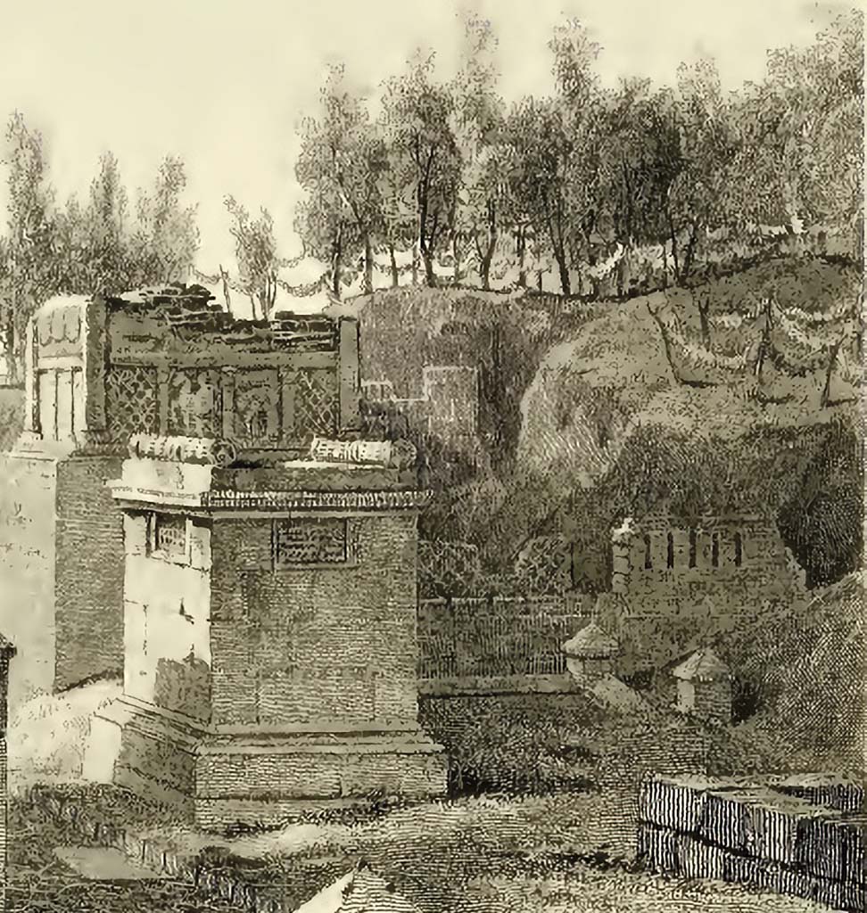 HGE37 Pompeii. 1824 drawing of HE37 (left) and HGE36 (right).
See Gell, W, and Gandy J. P., 1819. Pompeiana. London: Rodwell and Martin, (pl. 11).