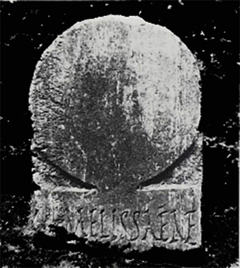 HGW04e/f Pompeii. Found in 1770. Limestone herm with the inscription.

MELISSAEA
AMYCES
IVNONI

According to Epigraphik-Datenbank Clauss/Slaby (See www.manfredclauss.de) this read

Melissaeae
Amyces
Iunoni        [CIL X 1009]
