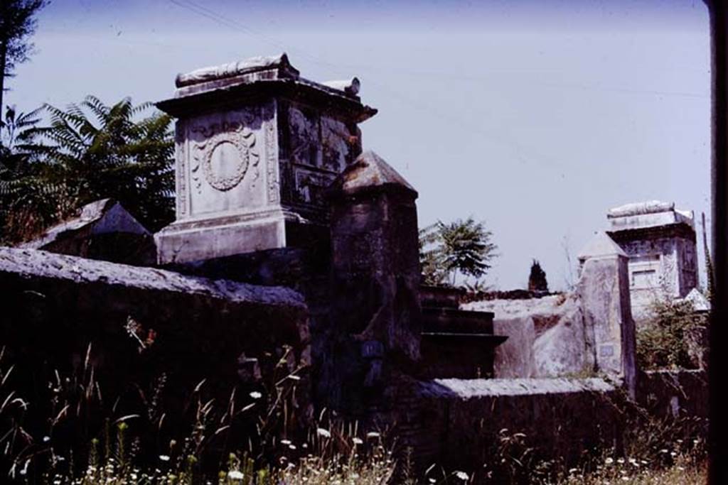 HGW20 Pompeii. 1970. South and east sides of marble altar. Photo by Stanley A. Jashemski.
Source: The Wilhelmina and Stanley A. Jashemski archive in the University of Maryland Library, Special Collections (See collection page) and made available under the Creative Commons Attribution-Non Commercial License v.4. See Licence and use details.
J70f0603