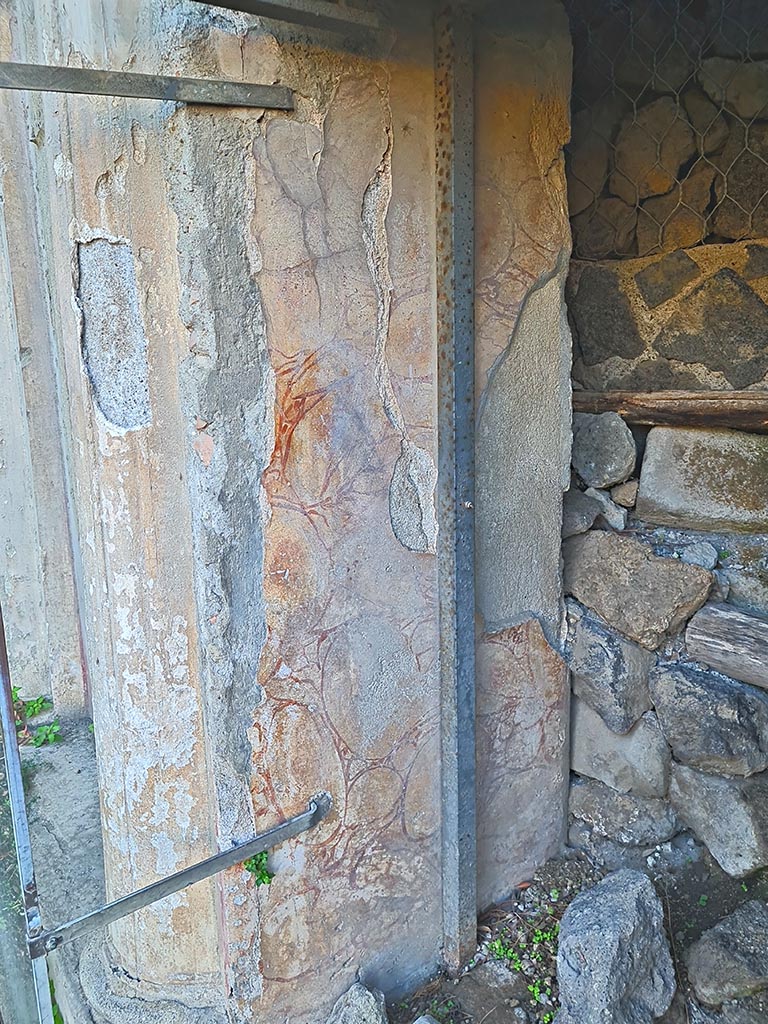 Pompeii Porta Nocera. October 2024.
Tomb 19ES. East side of doorway. Photo courtesy of Giuseppe Ciaramella.