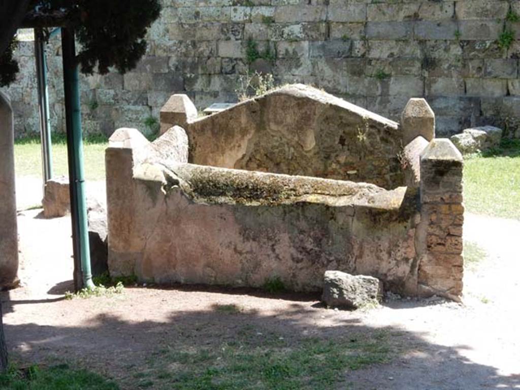 Pompeii VGI. May 2015. Looking south, from rear of tomb. Photo courtesy of Buzz Ferebee.