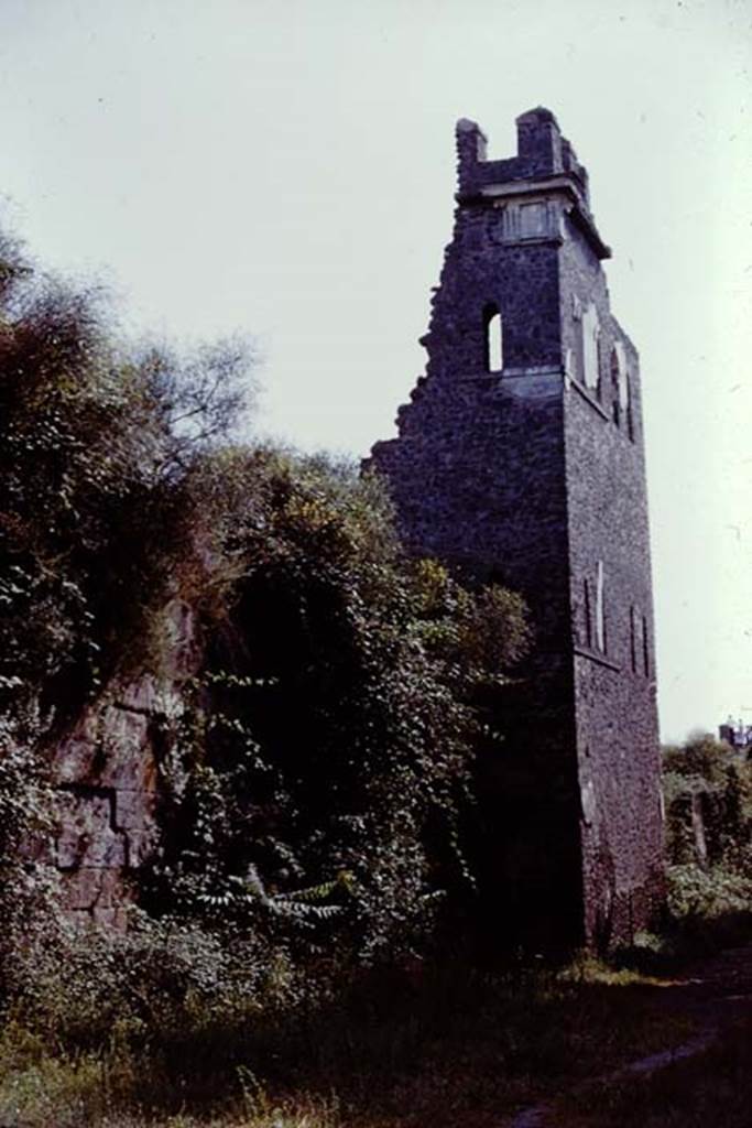 Tower X, Pompeii. 1961. East side of the tower. Photo by Stanley A. Jashemski.
Source: The Wilhelmina and Stanley A. Jashemski archive in the University of Maryland Library, Special Collections (See collection page) and made available under the Creative Commons Attribution-Non Commercial License v.4. See Licence and use details.
J61f0724