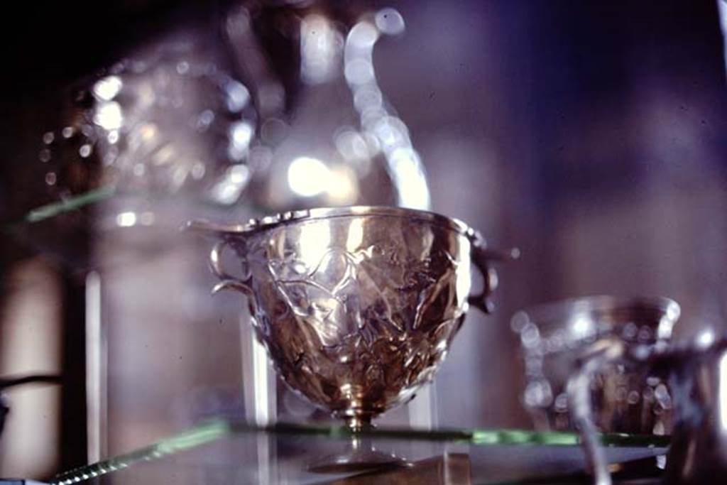Villa della Pisanella, Boscoreale. 1974. Part of silver treasure. Now in the Louvre. Photo by Stanley A. Jashemski.
Source: The Wilhelmina and Stanley A. Jashemski archive in the University of Maryland Library, Special Collections (See collection page) and made available under the Creative Commons Attribution-Non-Commercial License v.4. See Licence and use details.
J74f0826
