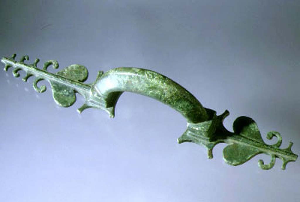 Villa della Pisanella, Boscoreale. Richly decorated bronze door handle.
Photograph © Parco Archeologico di Pompei.