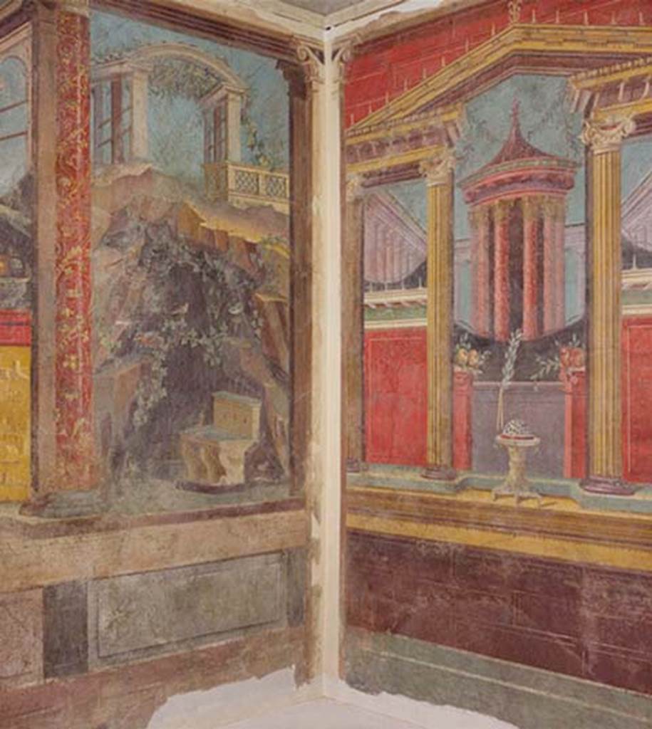Villa of P Fannius Synistor at Boscoreale. Cubiculum M alcove, north-east corner.