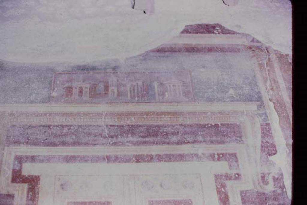 Oplontis, 1973. Room 5, detail above painted door in atrium. Photo by Stanley A. Jashemski.
Source: The Wilhelmina and Stanley A. Jashemski archive in the University of Maryland Library, Special Collections (See collection page) and made available under the Creative Commons Attribution-Non Commercial License v.4. See Licence and use details. J73f0371