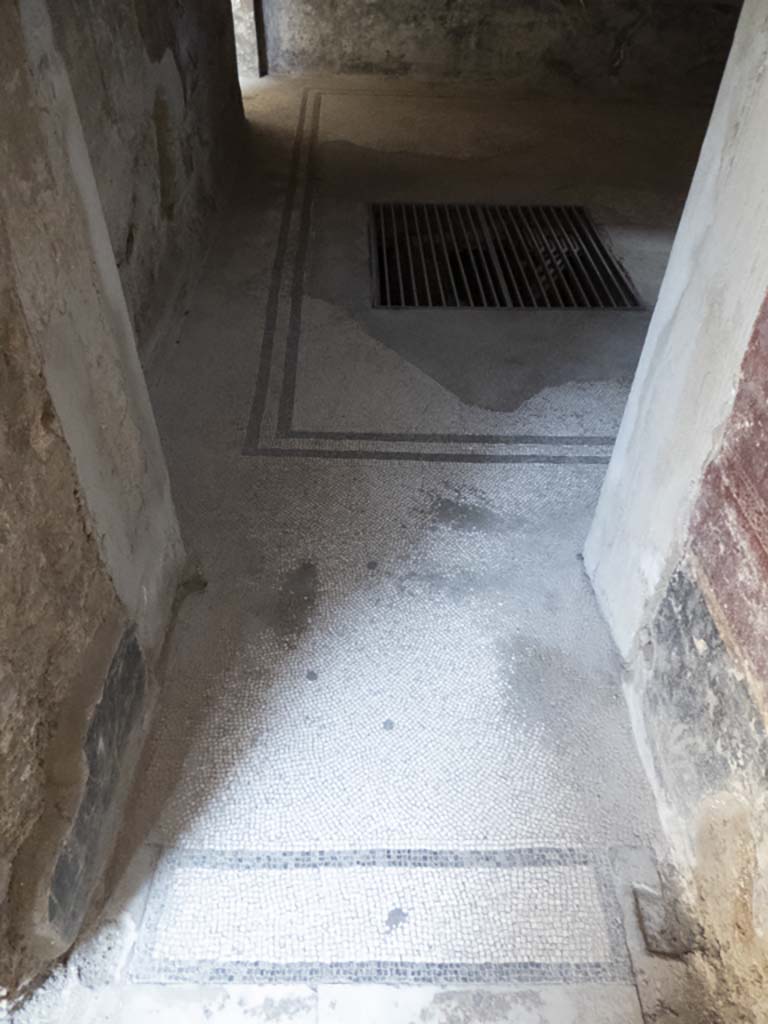 Oplontis Villa of Poppea, September 2017. Room 18, threshold of doorway, from room 16.
Foto Annette Haug, ERC Grant 681269 DÉCOR.

