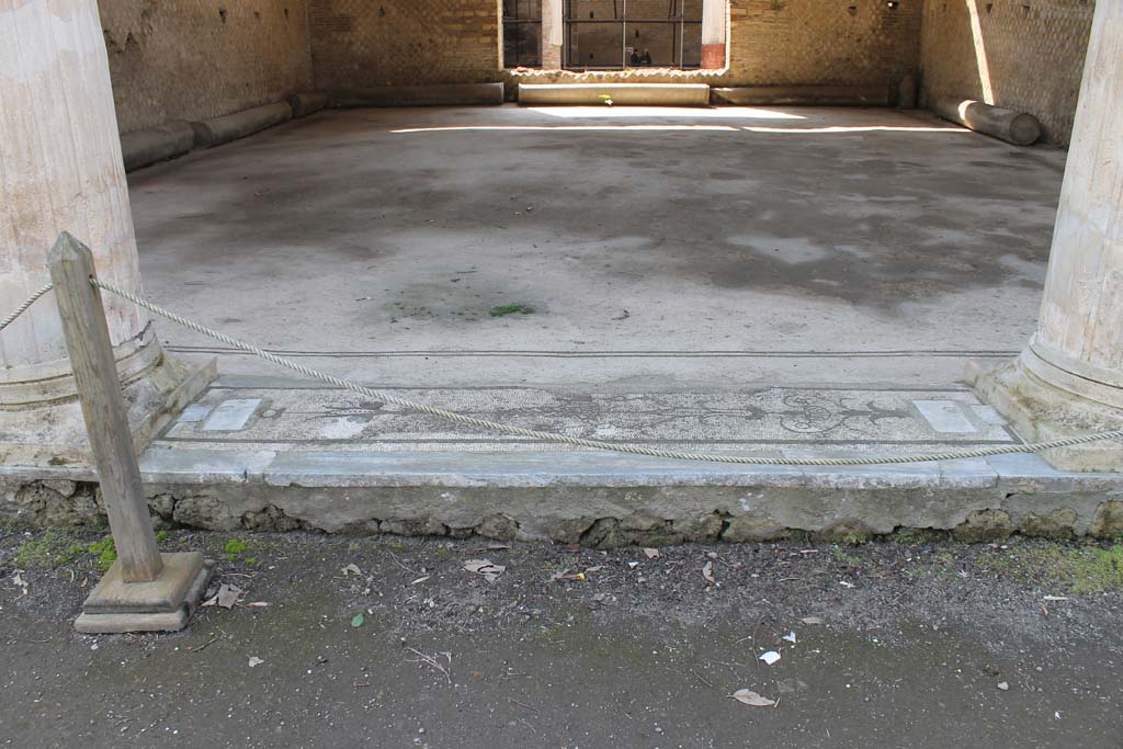 Oplontis Villa of Poppea, March 2014. Room 21, looking south towards central mosaic threshold.
Foto Annette Haug, ERC Grant 681269 DÉCOR.