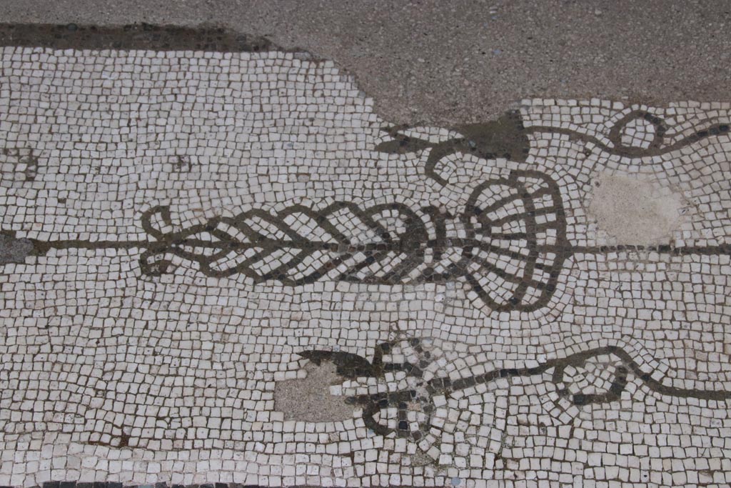 Oplontis Villa of Poppea, May 2024.
Room 21, detail of middle of threshold between two columns, from centre of north side of large room. Photo courtesy of Klaus Heese.