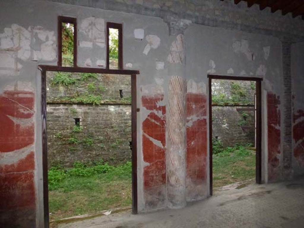 Oplontis, September 2011. Room 24, looking south towards the unexcavated from the portico. Photo courtesy of Michael Binns.