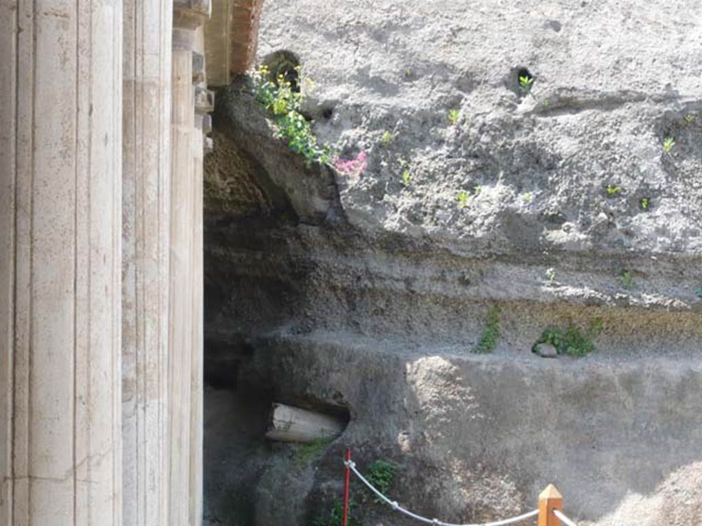 Oplontis, May 2011. West portico 33, looking west into the volcanic debris of the pyroclastic flow. Photo courtesy of Buzz Ferebee.