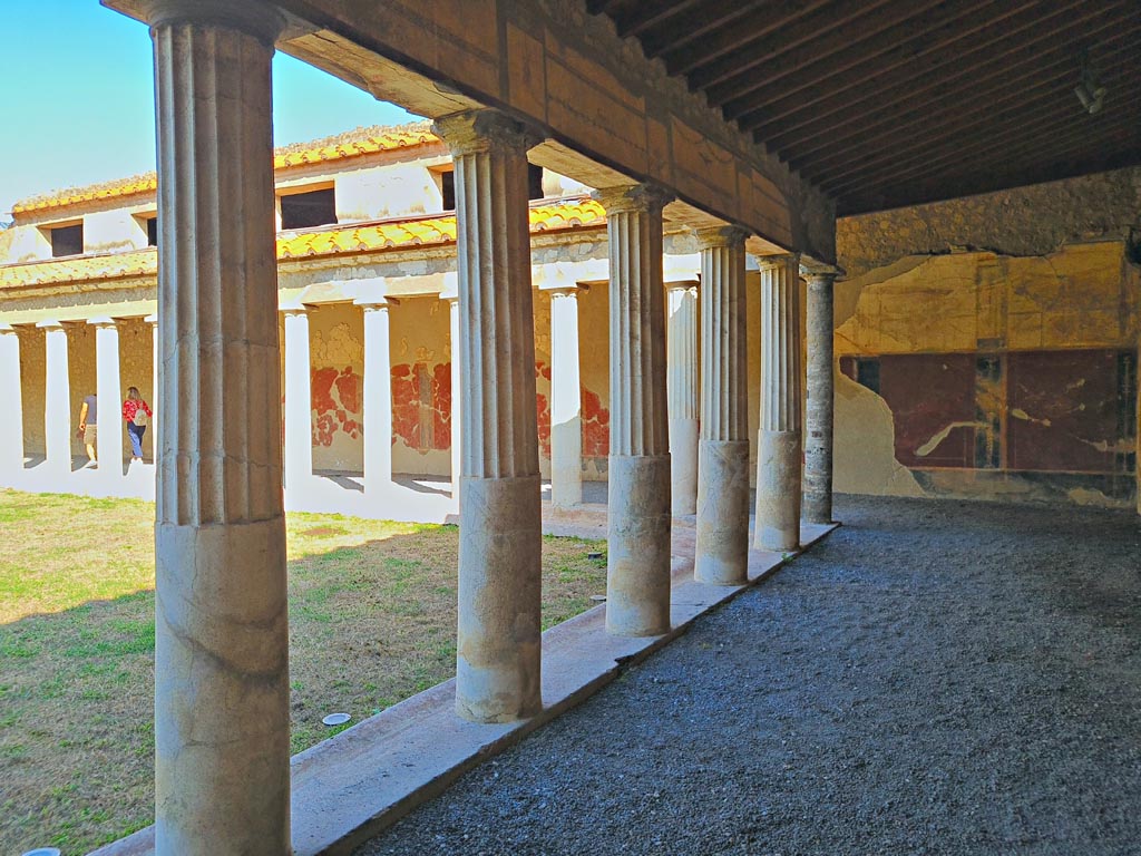 Oplontis Villa of Poppea, October 2023.
Portico 40, looking north from east portico, with north-east corner, on right. Photo courtesy of Giuseppe Ciaramella.
