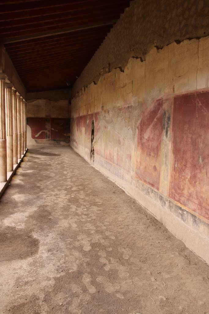 Oplontis Villa of Poppea, October 2020.
Portico 40, looking north along east portico. Photo courtesy of Klaus Heese.