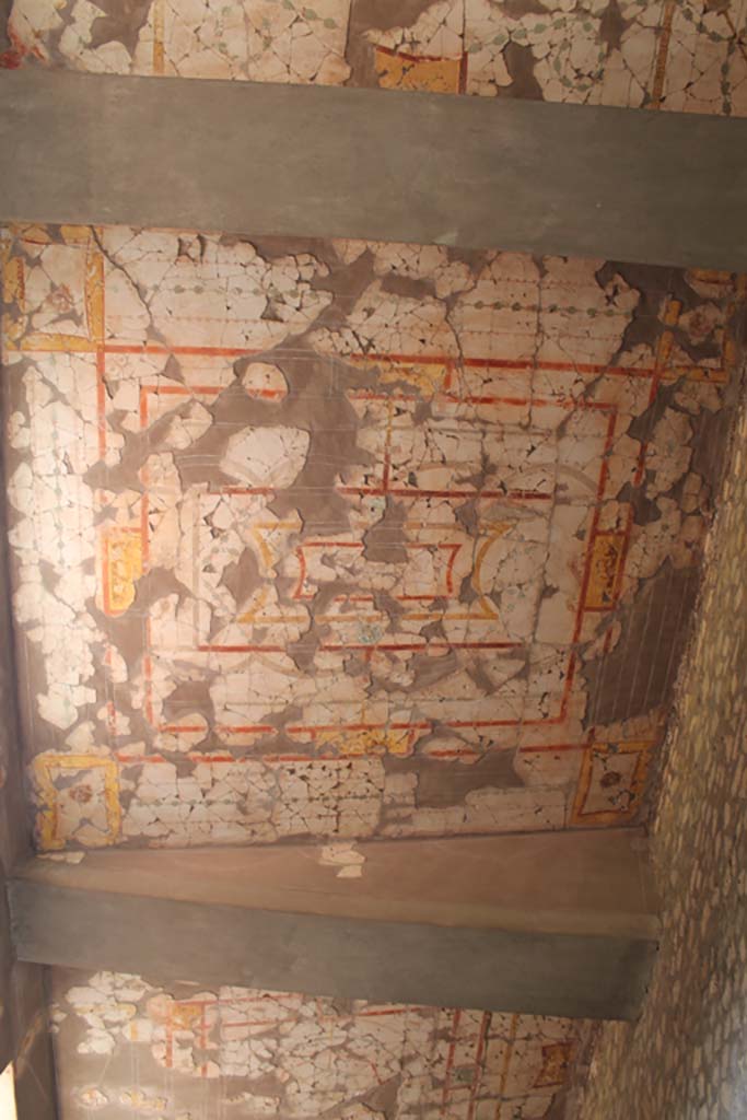 Oplontis Villa of Poppea, March 2014. Corridor 46, ceiling.
Foto Annette Haug, ERC Grant 681269 DÉCOR.