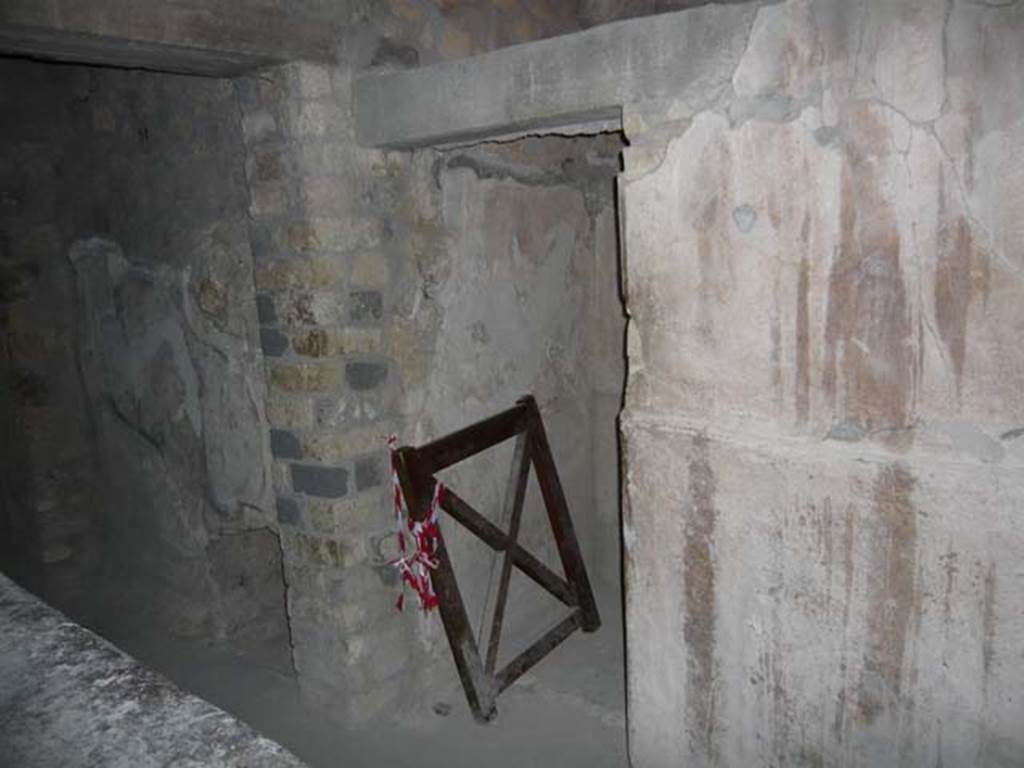 Oplontis, May 2010. Room 48, looking towards the doorway to room 47, in the south wall of room 48. Photo courtesy of Buzz Ferebee.