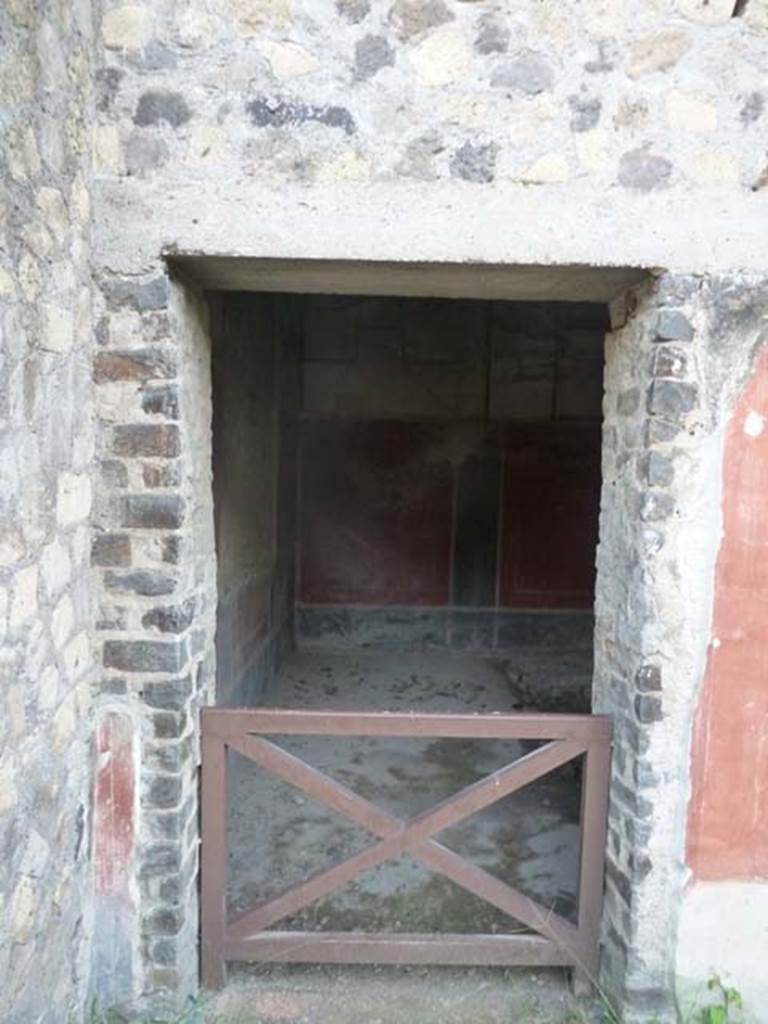 Oplontis, September 2015. Doorway to room 55 in south wall of room 57.