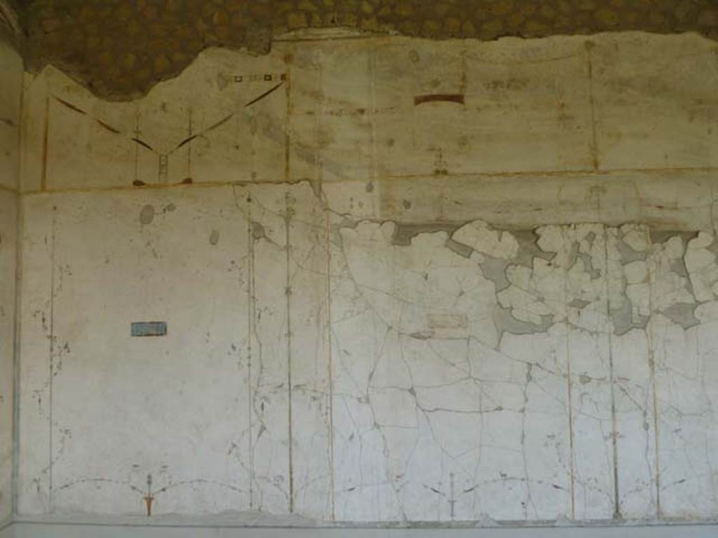 Oplontis, May 2011. Area 60, west wall of portico, between doorways to room 66, and corridor 46. Photo courtesy of Michael Binns.
