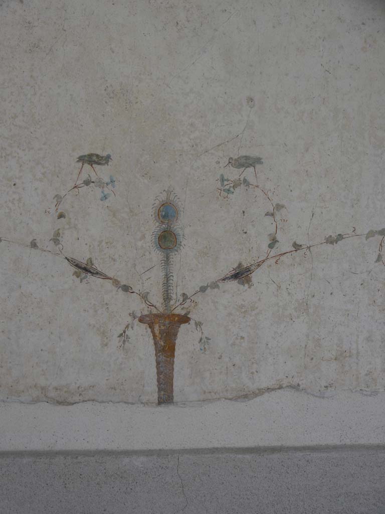 Oplontis Villa of Poppea, September 2018. Detail from base of panel on west wall in south-west corner.
Foto Anne Kleineberg, ERC Grant 681269 DÉCOR.