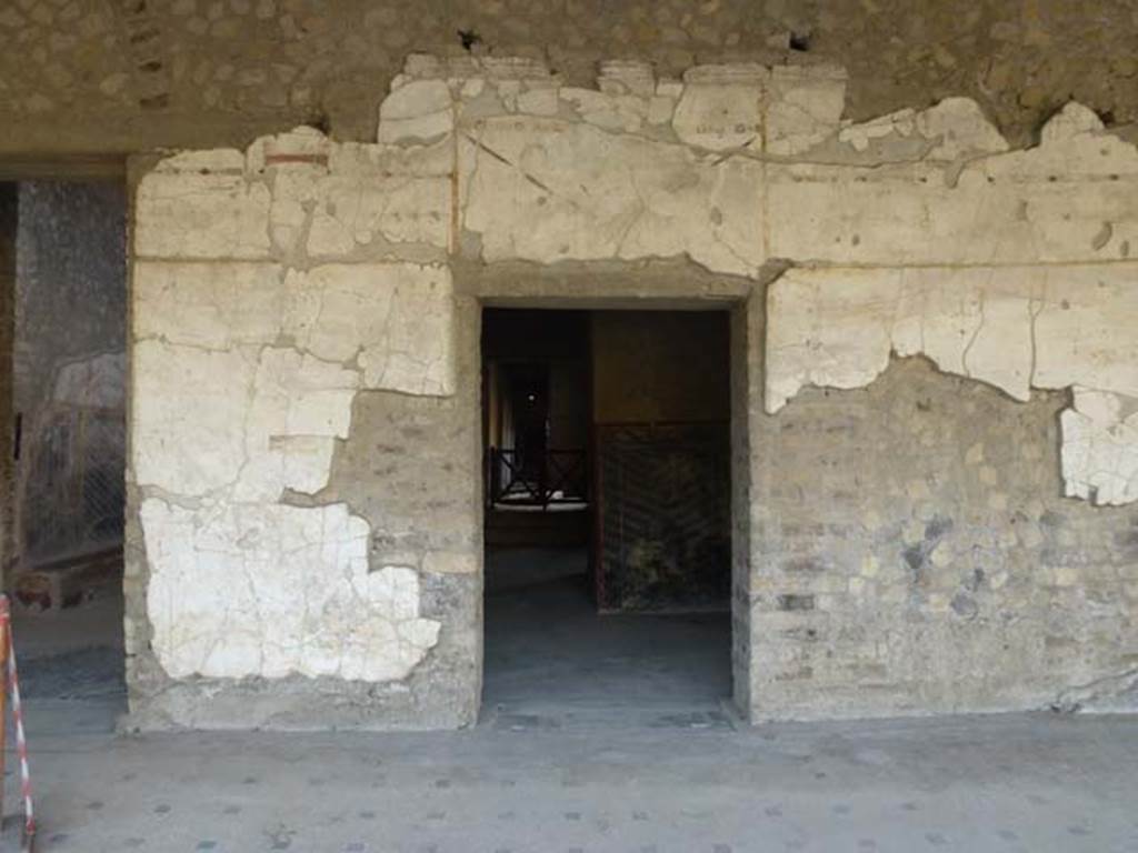 Oplontis, September 2011. Doorway to room 63, a corridor leading to rooms 62, 53, etc. Looking west. Photo courtesy of Michael Binns.