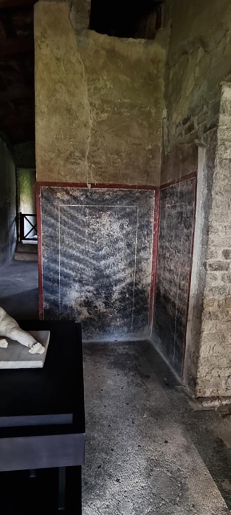 Oplontis Villa of Poppea, January 2023.
Corridor 63, north-west corner. Photo courtesy of Miriam Colomer.