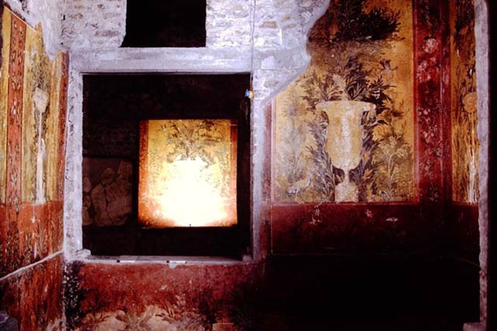 Oplontis, 1978. Room 68, looking towards south-east corner, and window in south wall. Photo by Stanley A. Jashemski.
Source: The Wilhelmina and Stanley A. Jashemski archive in the University of Maryland Library, Special Collections (See collection page) and made available under the Creative Commons Attribution-Non Commercial License v.4. See Licence and use details. J78f0620