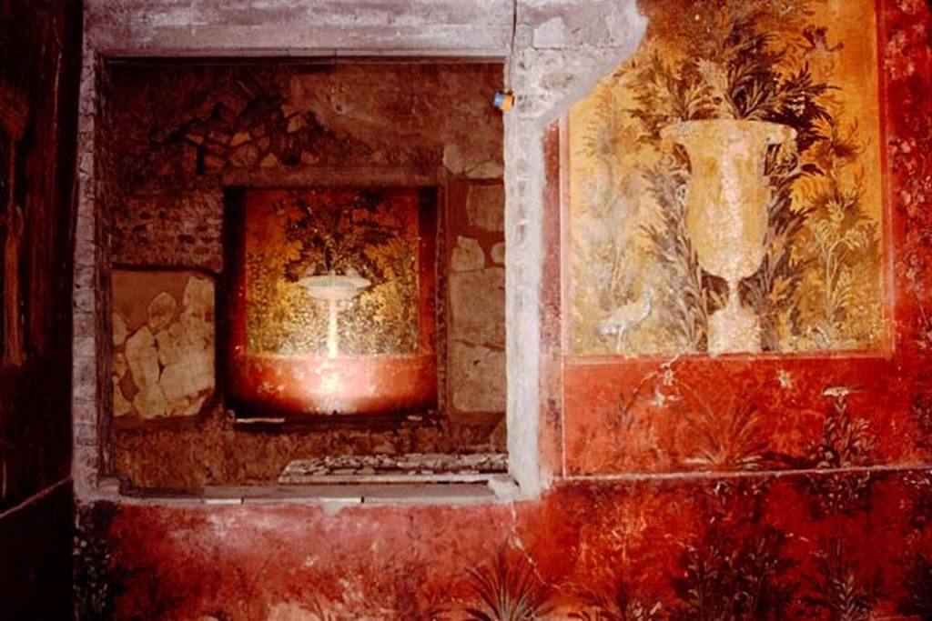 Oplontis, 1978. Room 68, south wall with window into room 65. Photo by Stanley A. Jashemski.
Source: The Wilhelmina and Stanley A. Jashemski archive in the University of Maryland Library, Special Collections (See collection page) and made available under the Creative Commons Attribution-Non Commercial License v.4. See Licence and use details. J78f0263