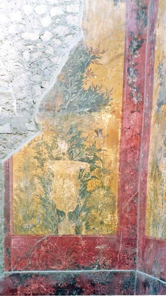 Oplontis Villa of Poppea, October 2001. Room 68, south wall and south-west corner, taken from window in north wall. Photo courtesy of Peter Woods.