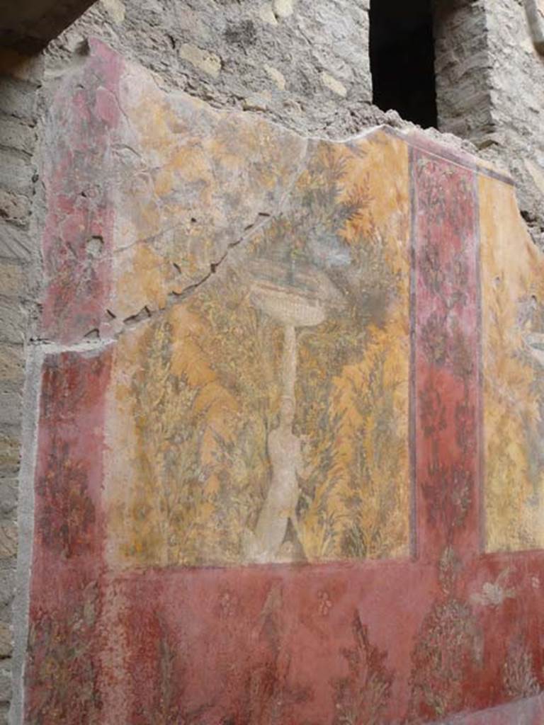 Oplontis, May 2010. Room 70, painted fountain from north end of east wall. Photo courtesy of Buzz Ferebee.