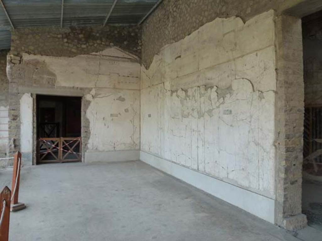 Oplontis, September 2011. Doorway to corridors 76 and 46, on the right, in the south-west corner of area 60. Photo courtesy of Michael Binns.